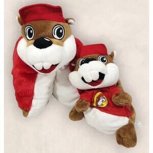 BUC-EE'S HAND PUPPET PILLOW LOT GAS STATION BUCEES BEAVER PLUSH TRAVEL STUFFED